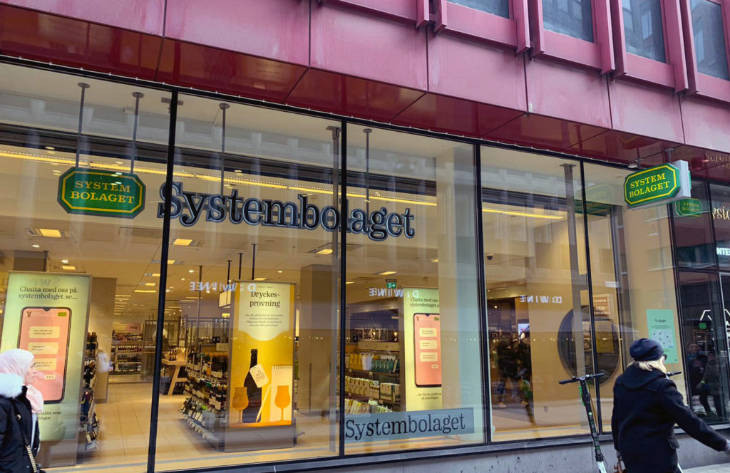 Una delle enoteche svedesi gestite dalla Systembolaget